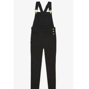 Weworewhat black denim overalls